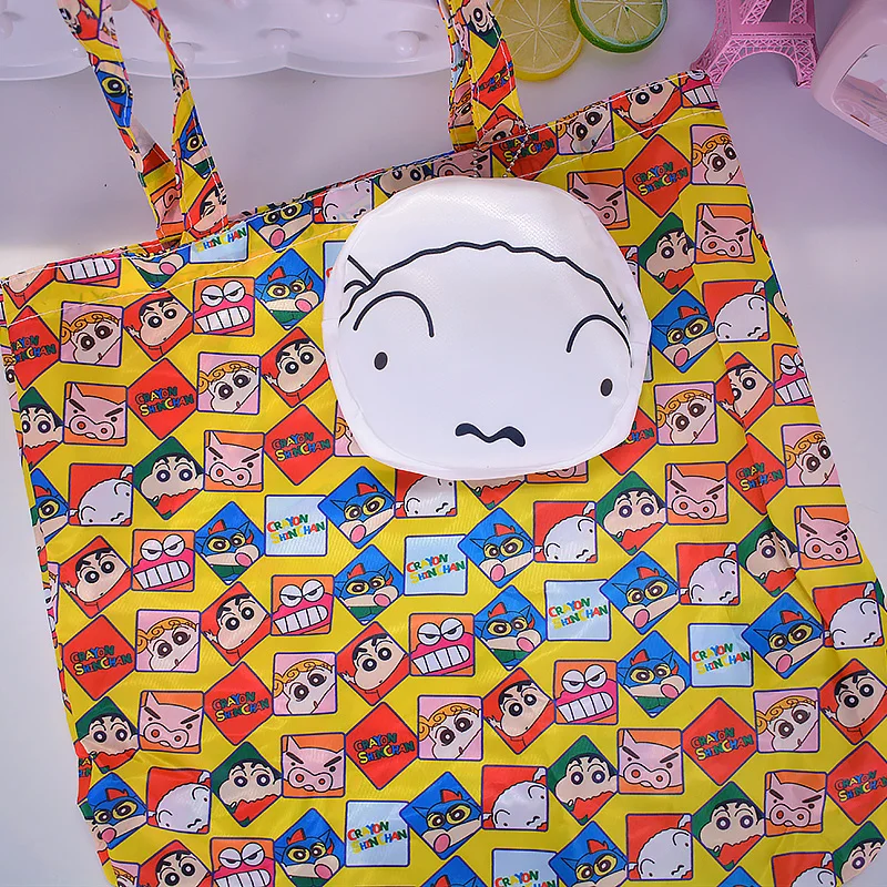 see chart IVYYE 1 шт. Crayon Shin-chan модная переносная сумка для покупок в стиле аниме многоразовая сумка-тоут складные сумки Сумка для хранения новые - Цвет: see chart