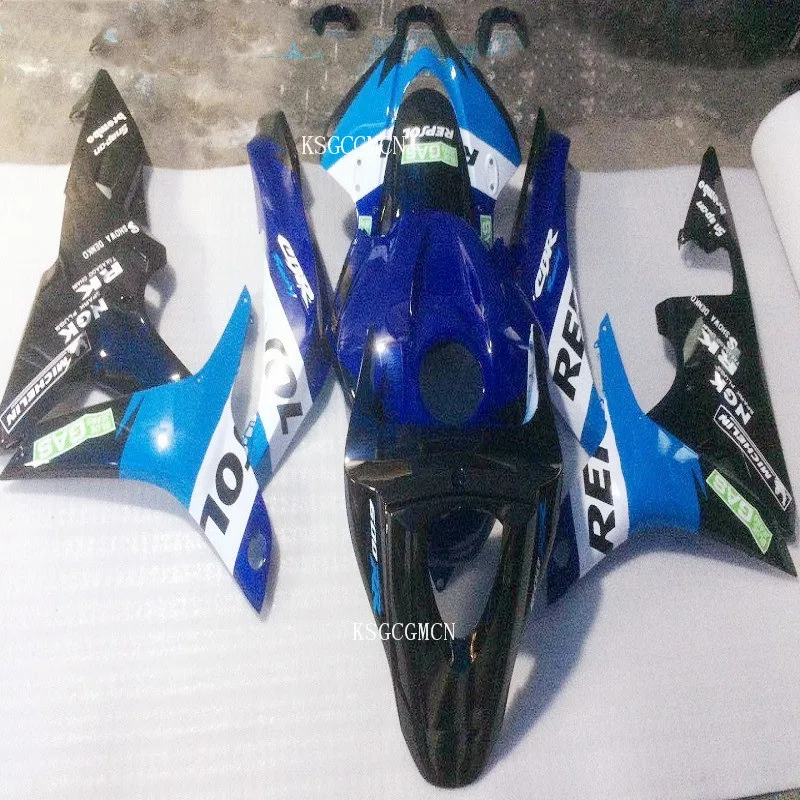 Комплект обтекателей высокого литья под давлением для Honda CBR600 RR 07 08 все синие и