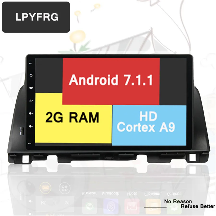 Автомобильный мультимедийный плеер Cho 2 Гб ОЗУ Android 7 1 DVD GPS навигация