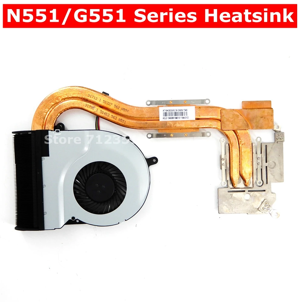 Для Asus N551 N551J N551JM G551 G551JM G551JW G551JX N551JK N551JW ноутбук Процессор охлаждения радиатора