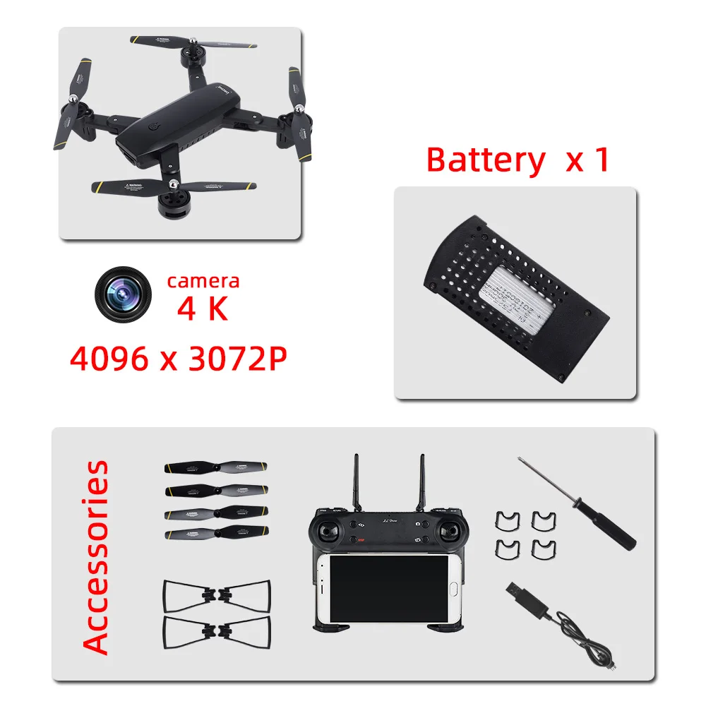 4K black 1B SG700 SG700D Дроны с камерой hd мини Дрон rc вертолет 4k Дрон игрушки Квадрокоптер Профессиональный Дрон com камера Квадрокоптер - Цвет: 4K black 1B