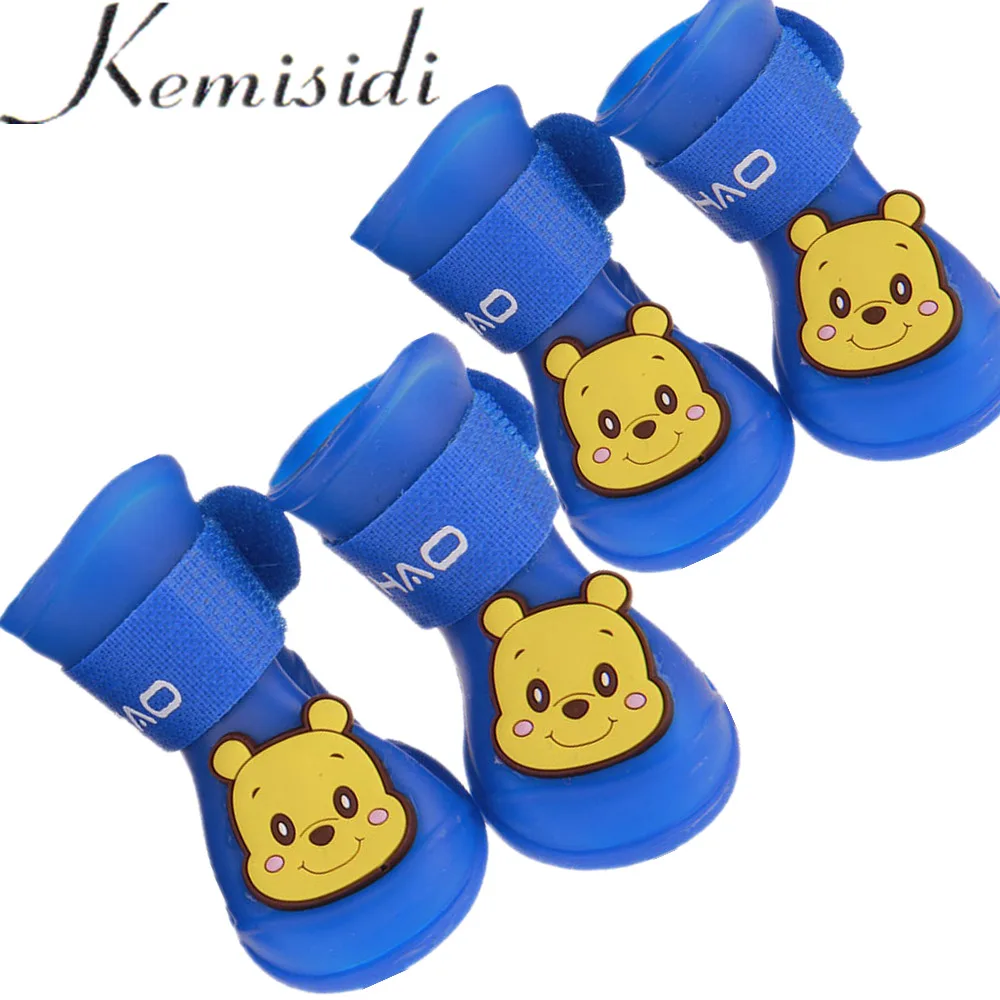 KEMISIDI сапоги из силикагеля для домашних животных водонепроницаемые ботинки собак