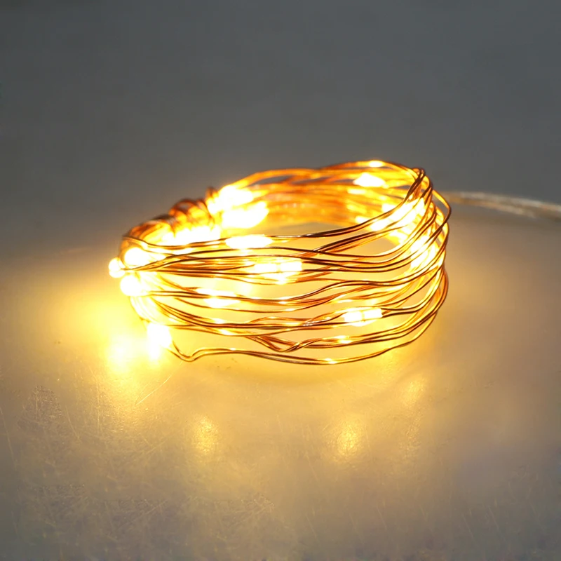 Гирлянда из медной проволоки 20 светодиодов 2 м/3 м/5 м|string led|light christmasled copper wire |