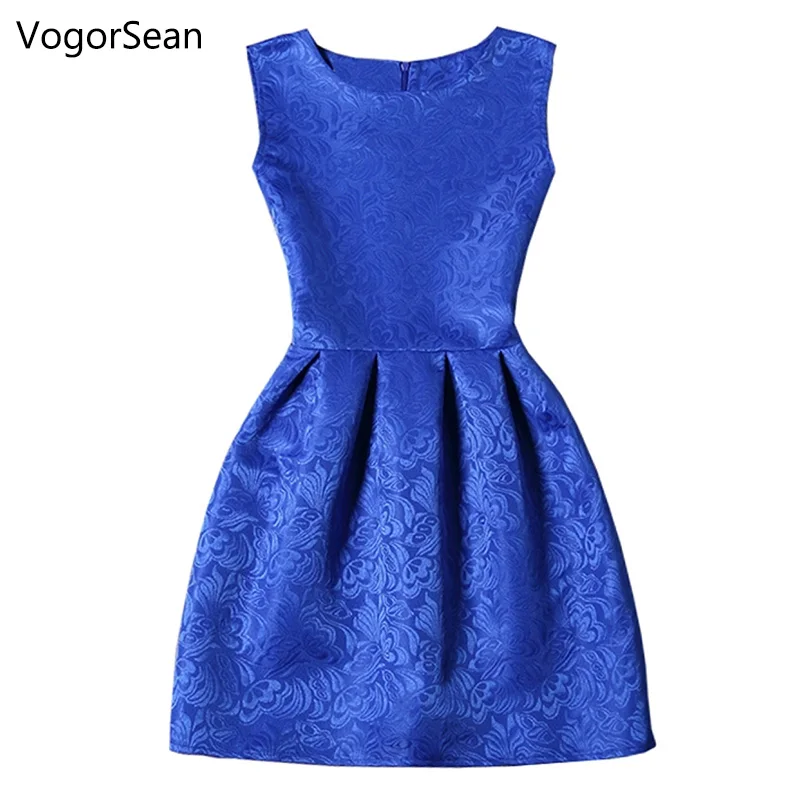 Женское платье трапеция без рукавов с круглым вырезом|vestido de festa|summer dresscasual dress |