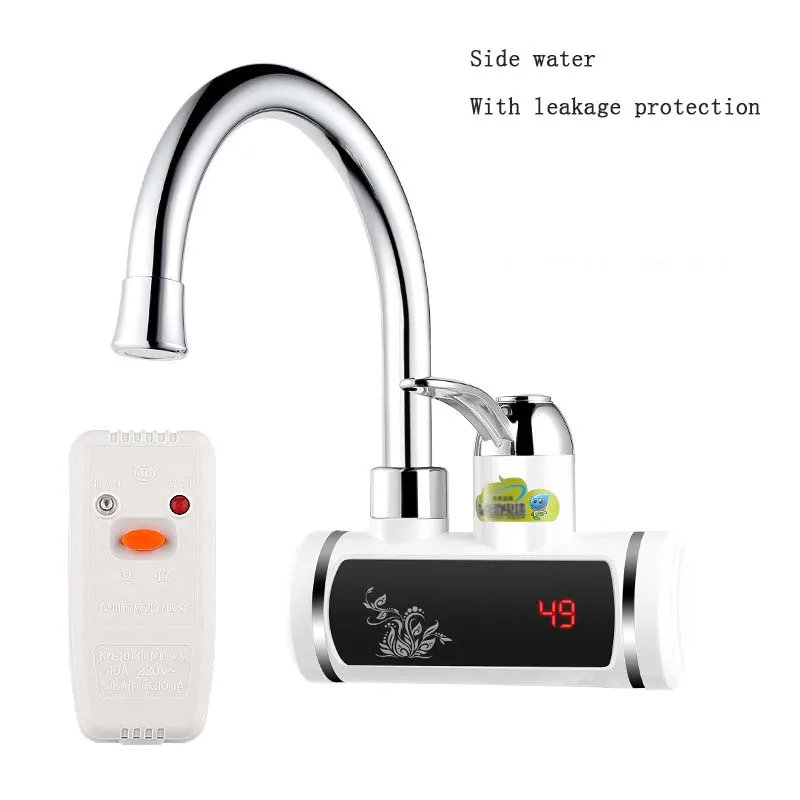 Electric Water Heater 220V Electric Faucet Kitchen Instant Hot Water Heater Digital Display Bottom/Lateral Intake Type  H0145