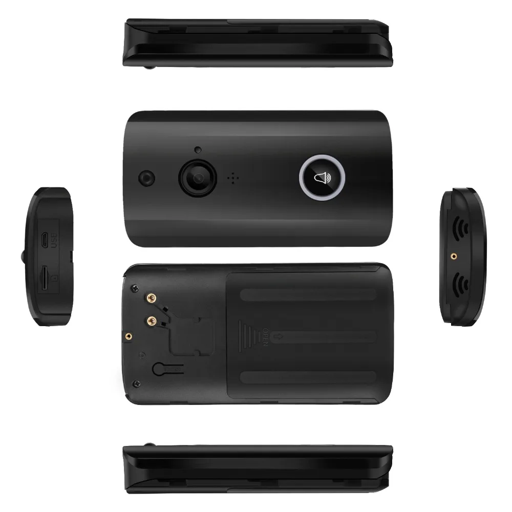 166 Degree Wide Angle 720P Wireless Wifi Doorbell Video Door Phone | Безопасность и защита