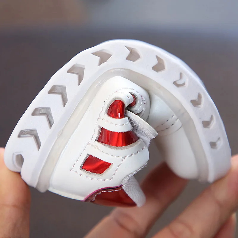 МД мода светодиодный свет кроссовки для маленьких мальчиков девочек