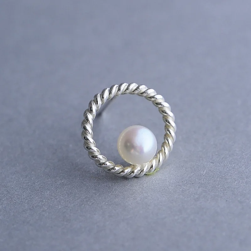 925 пробы SV Япония и Южная Корея круглые серьги гвоздики темперамент Джокера не