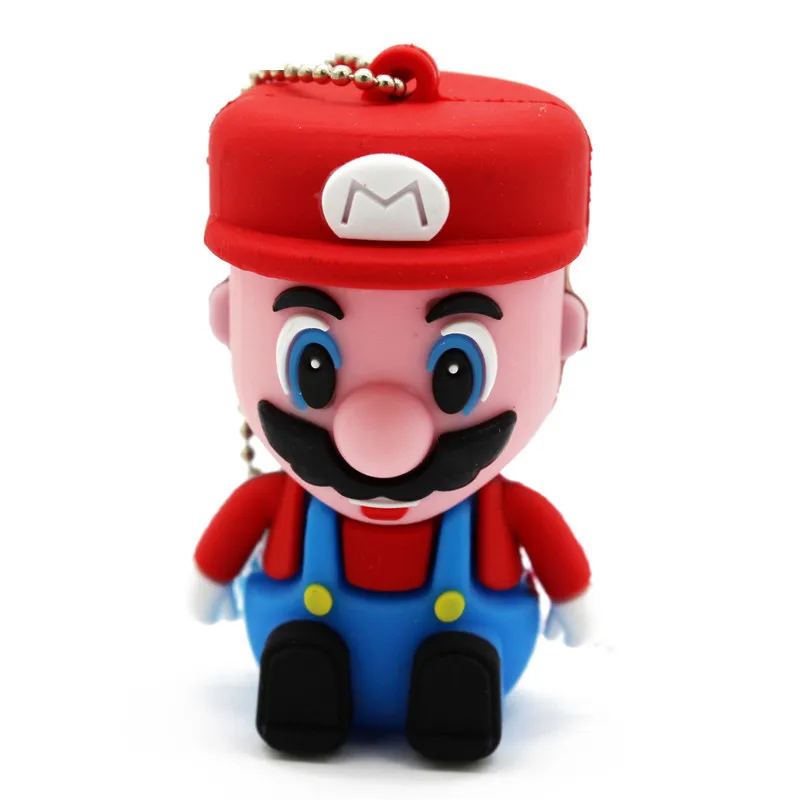 Gray Напиши мне мультфильм с рисунком Супер Марио, usb флэш-накопитель usb 2,0 4 GB/8 GB/16 GB/32 GB/64 Гб флешка, подарок U - Цвет: Gray