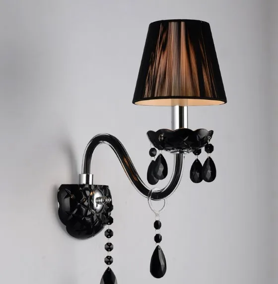 Настенный светильник Arandela светодиодный с черным кристаллом|led wall light lamp|wall lampled |