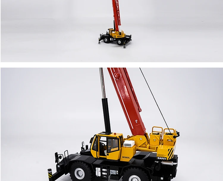 1/50 SANY ROUGH-TERRIAN Suspens CRANE SRC865XL литая металлическая модель Подарочная коллекция