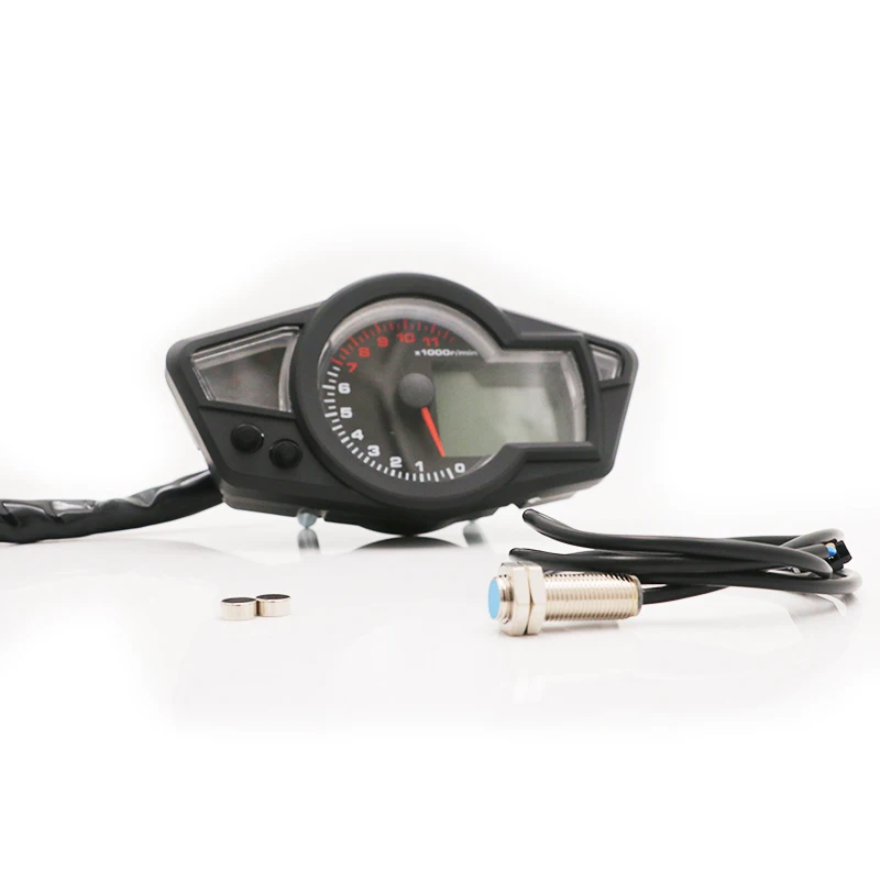 Universal DC 12V Motorcycle Speedometer Odometer Tachometer with Sensor Cable Scooter Fuel Meter Motorbike Moto Retro Instrument |
