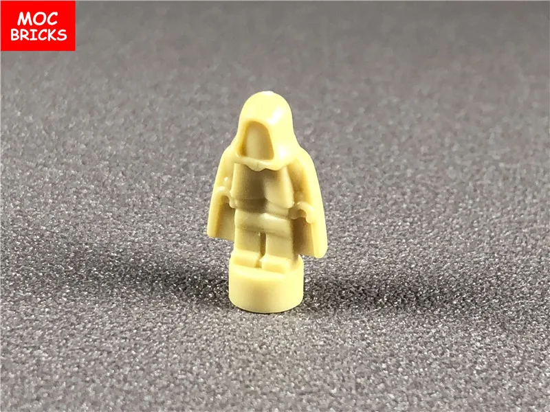 tan yellow 10 МОС 10 шт \ Лот микро фигурка 1,8 см статуя с капюшоном девять различных цветов пустая Обычная модель непечатные мини куклы 30381 - Цвет: tan yellow 10