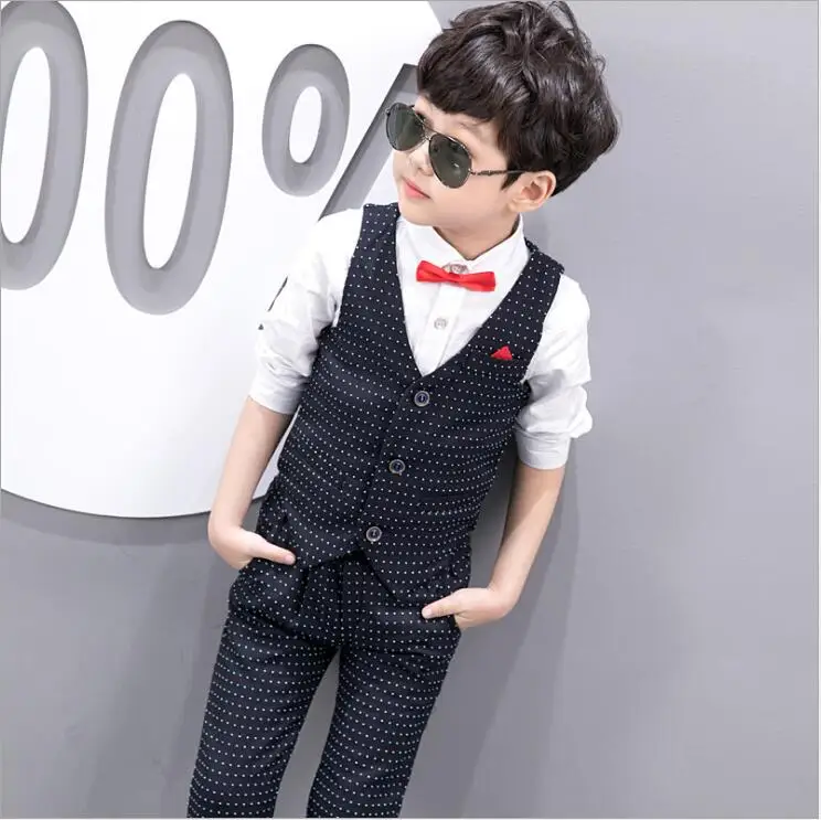 2019 Модная одежда для маленьких мальчиков маленького джентльмена костюм малышей
