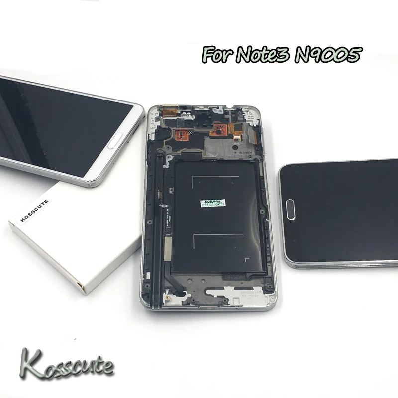 N9005 ЖК-дисплей для samsung Galaxy Note 3 Note3 Сенсорный экран с рамкой дигитайзер Полный
