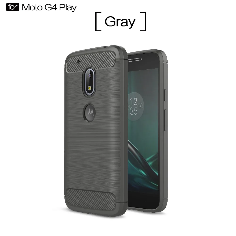 Для Moto G4 Play чехол тонкий прочный Панцири ударопрочный гибридный Мягкий