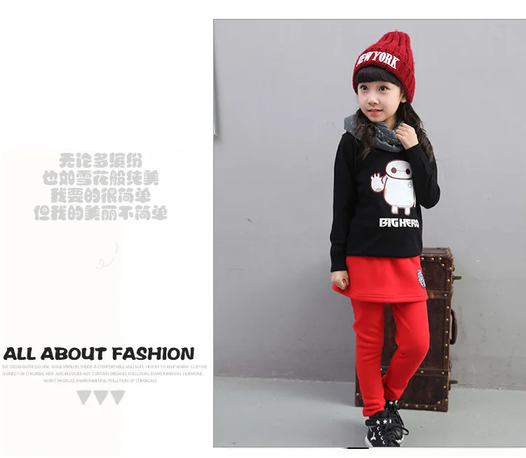 Зимние Бархатные леггинсы с маркировкой для девочек два эластичных теплых брюк