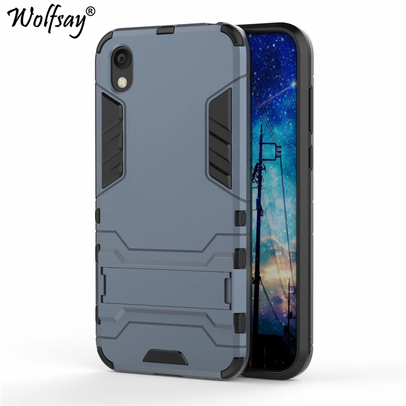 Чехол Wolfsay для Huawei Honor 8 S тонкий чехол из поликарбоната + мягкая резиновая броня