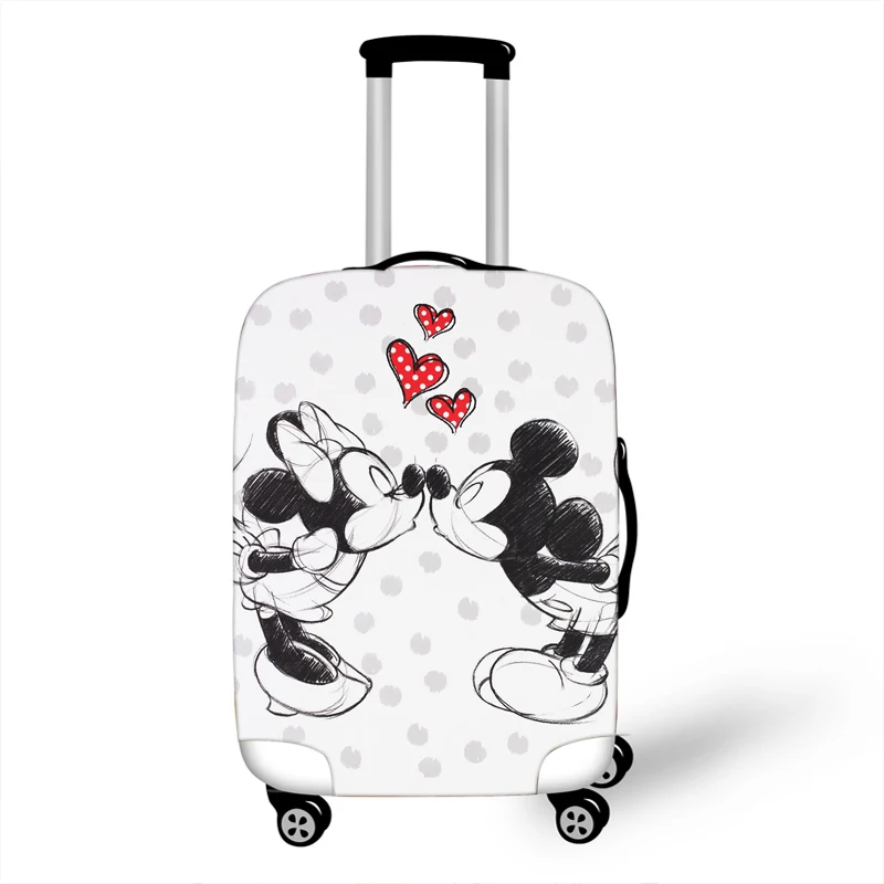 B Luggage Protective Cover Case For Elastic 18-32 Inch Suitcase Protective Cover Cases Covers Xl Travel Accessories Mickey Minnie - Цвет: B