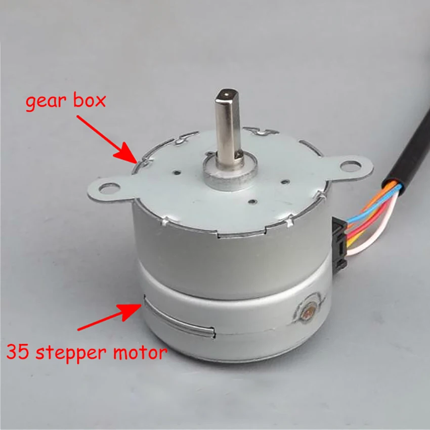 1 пара 4 phase 35 шаговый двигатель DC12V Шестерни с постоянным магнитом Передаточное