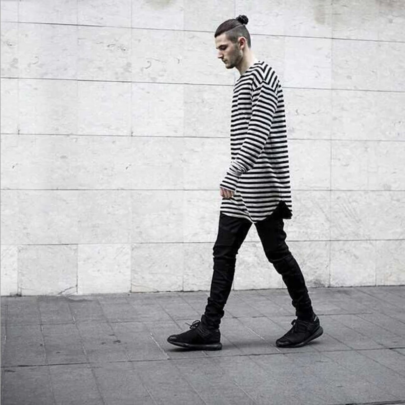 Spring &ampsummer new arrivals streetwear t-shirt cotton solid fashion O-neck Long sleeves fit mens size S to XXXL free shipping | Мужская