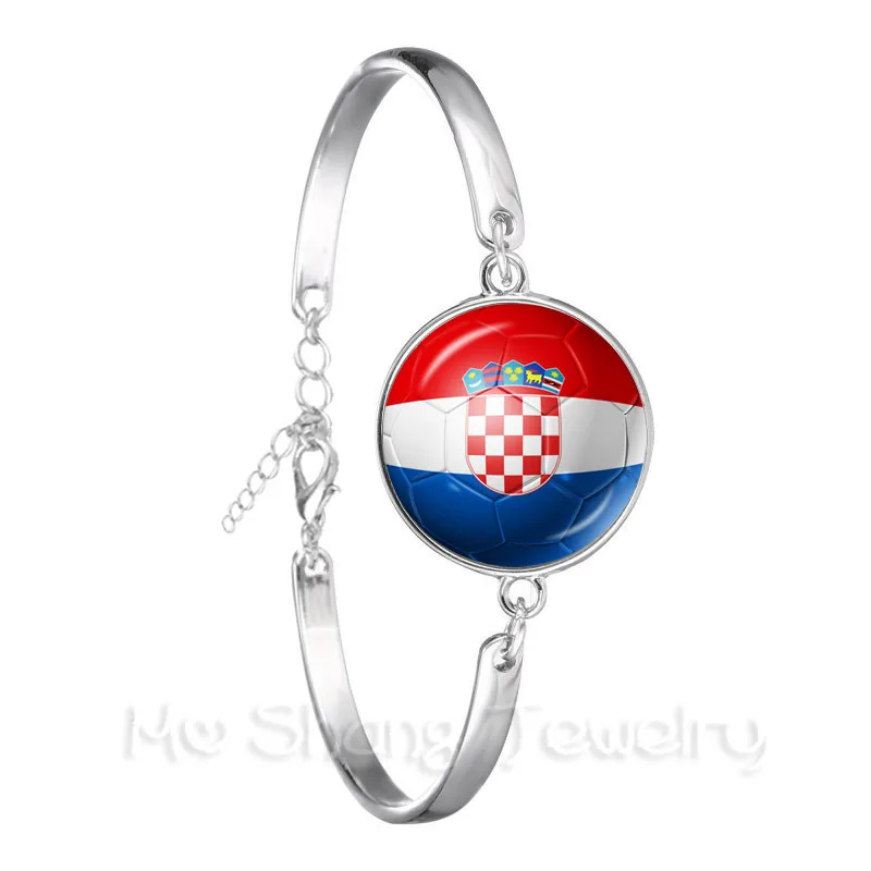 Трендовый футбольный браслет 2018 с национальным флагом кубков мира в том числе