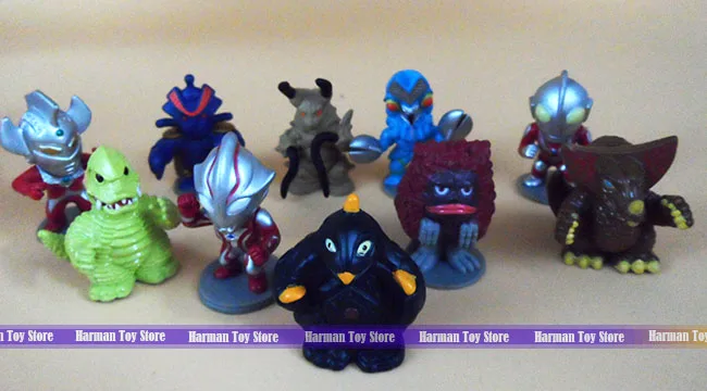 

4-5cm PVC 10pcs/lot original Japanese anime figure Ultrman acion figure set kids toys for boys