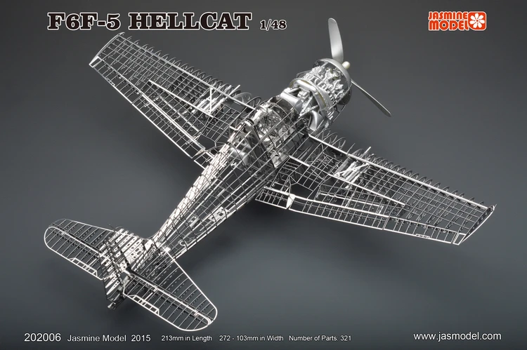 Полностью из металлического сплава DIY Сборная модель самолета 1/48 F6F-5 адский Кот истребитель Скелет головоломка