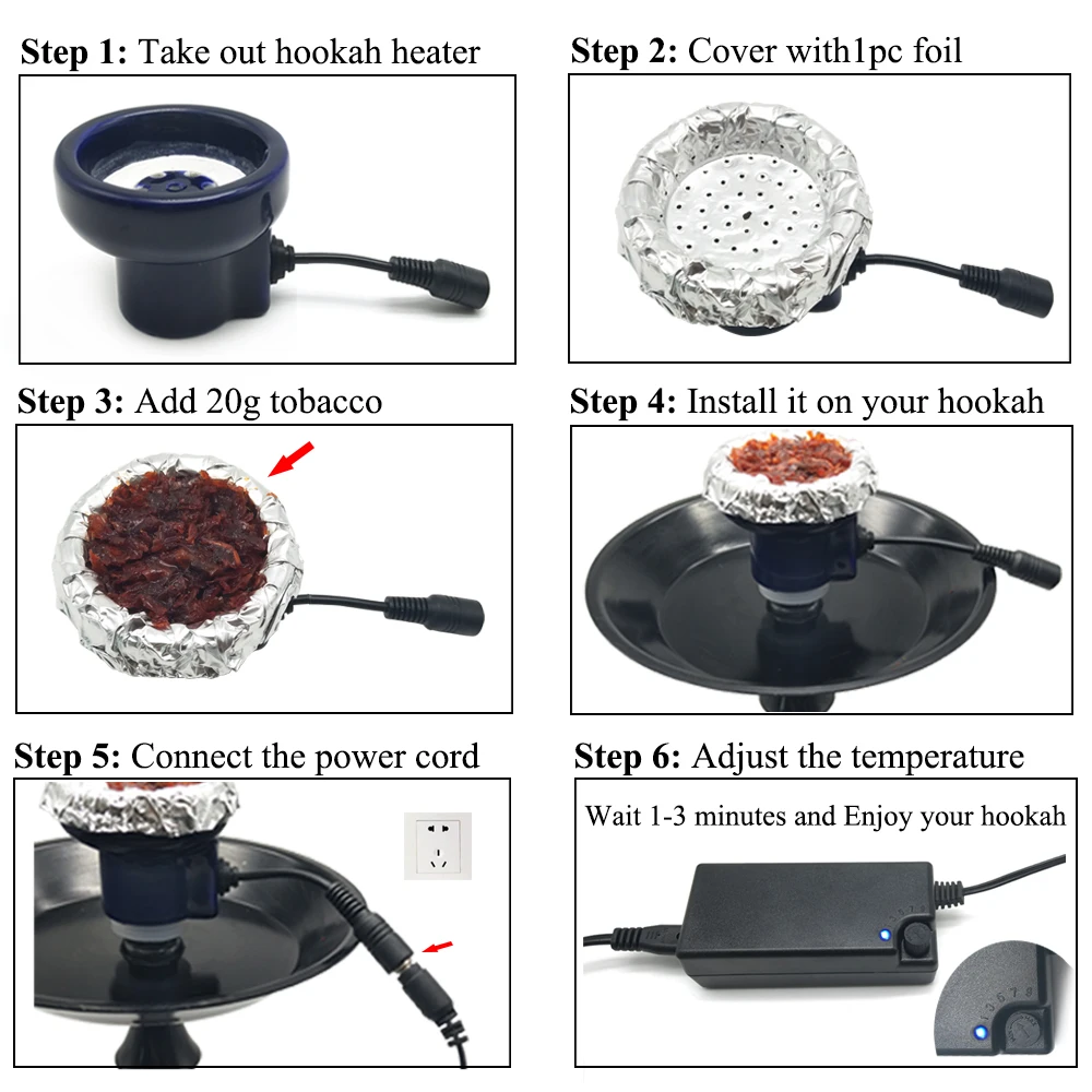 LOMINT высокотемпературный электронный кальян керамический обогреватель для