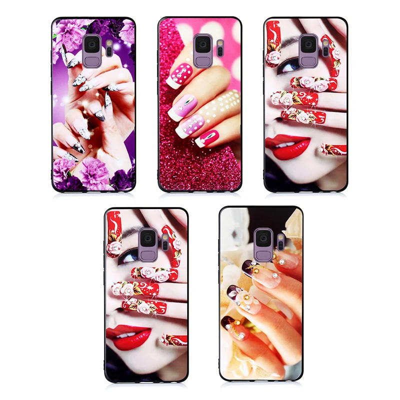 YonLinTan coque чехол для Samsung galaxy s9 Plus s 9 s9plus силиконовый etui мягкий палец роскошный 3d