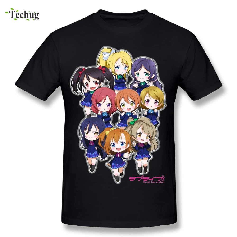 Летняя мужская футболка Love Live Yazawa Nico School Idol Project стильная большого размера с