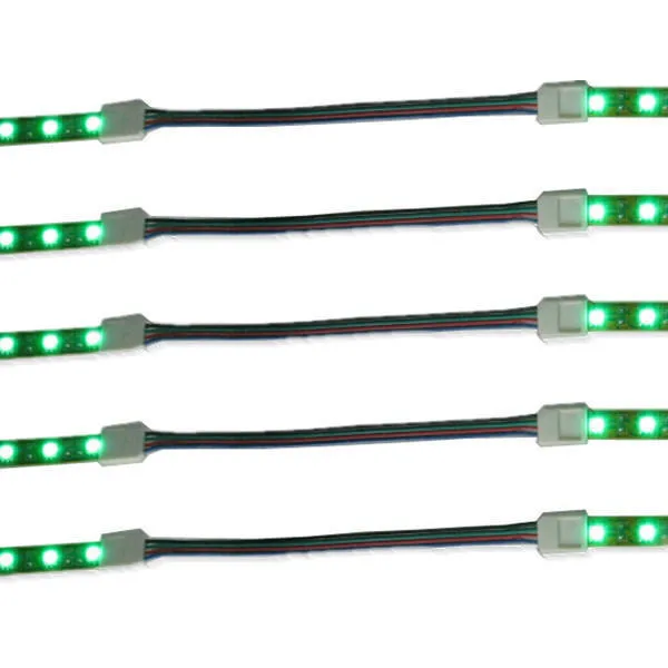 Полоса для прокладки 4pin RGB Разъем 10 мм PCB адаптер 15 см длина провода для 5050 красочный красный-зеленый-синий светодиод полосы света светодиодный лента