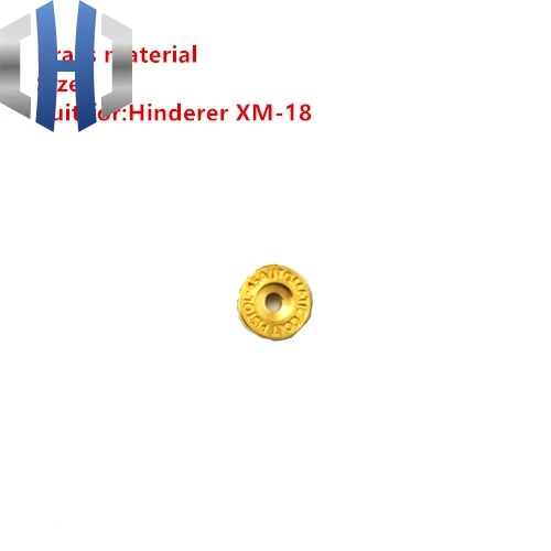 TC4 титановый сплав латунь DIY нож нажимной нож Кнопка ножа EM нажимной нож ST SNG SMF-1 шт. цена - Цвет: Brass Size 3