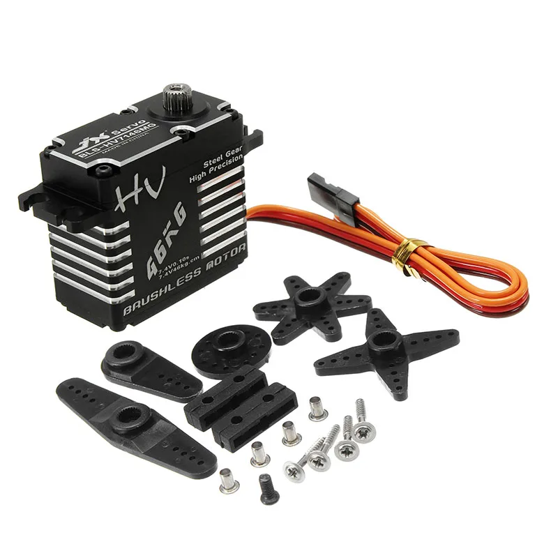 JX BLS-HV7146MG 46 кг 180 градусов hv Высокая точность Сталь Шестерни цифровой сервопривод
