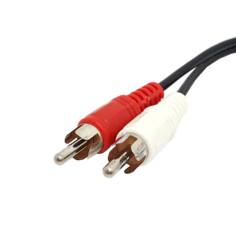 5pcs/lote Universal 3.5mm Stereo Feminino Mini Jack para 2 RCA Macho Cabo Adaptador de Audio HDTV Amplificador VCD | Компьютеры и офис