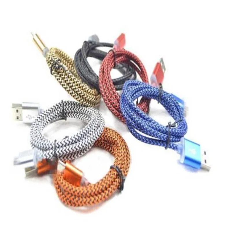 effelon 1M 8-pin 2A woven Fabric knitting USB data sync charger cable for iPhone5 5 s 6 6s + mini ipad | Мобильные телефоны и