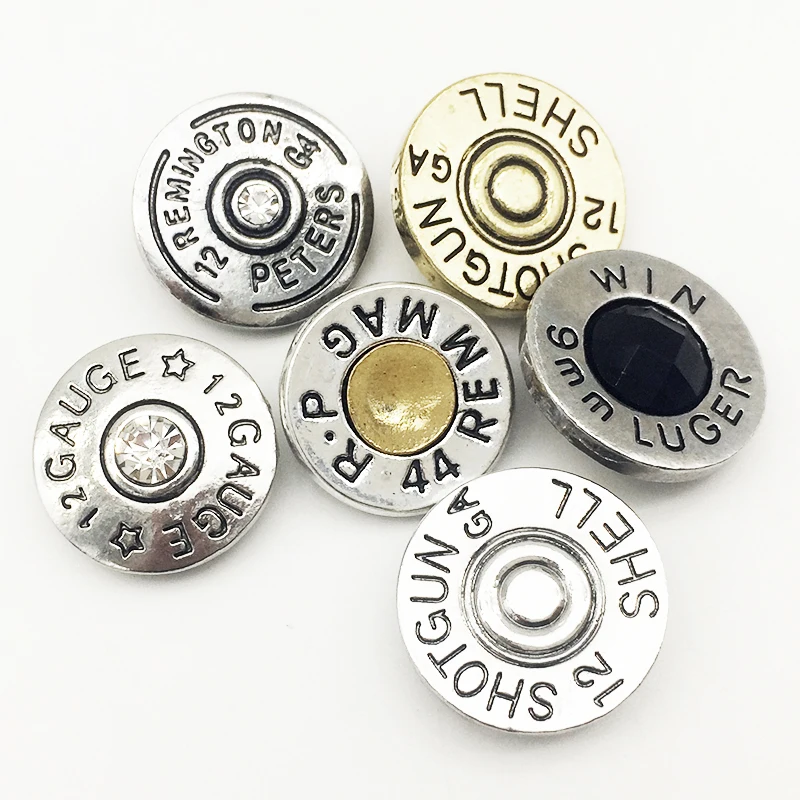 MN2070 корпус 12 GA 9 мм luger металлическая кнопка для браслета (подходит 18 ювелирных