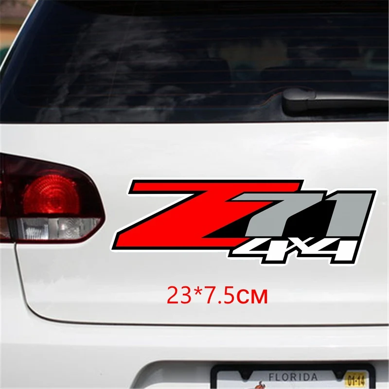Tri Mishki WCS296 23*7 5 см 30*10 chevy z71 бездорожье 4x4 грузовик переводная наклейка с забавным