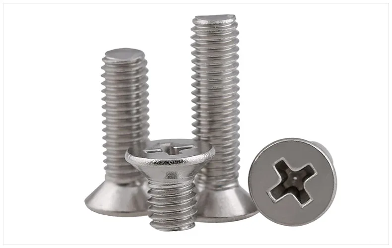 2018 100pcs/Lot GB819 M2/M2.5/M3/M4 304 Stainless Steel Flat Cross Countersunk Head Screw | Обустройство дома