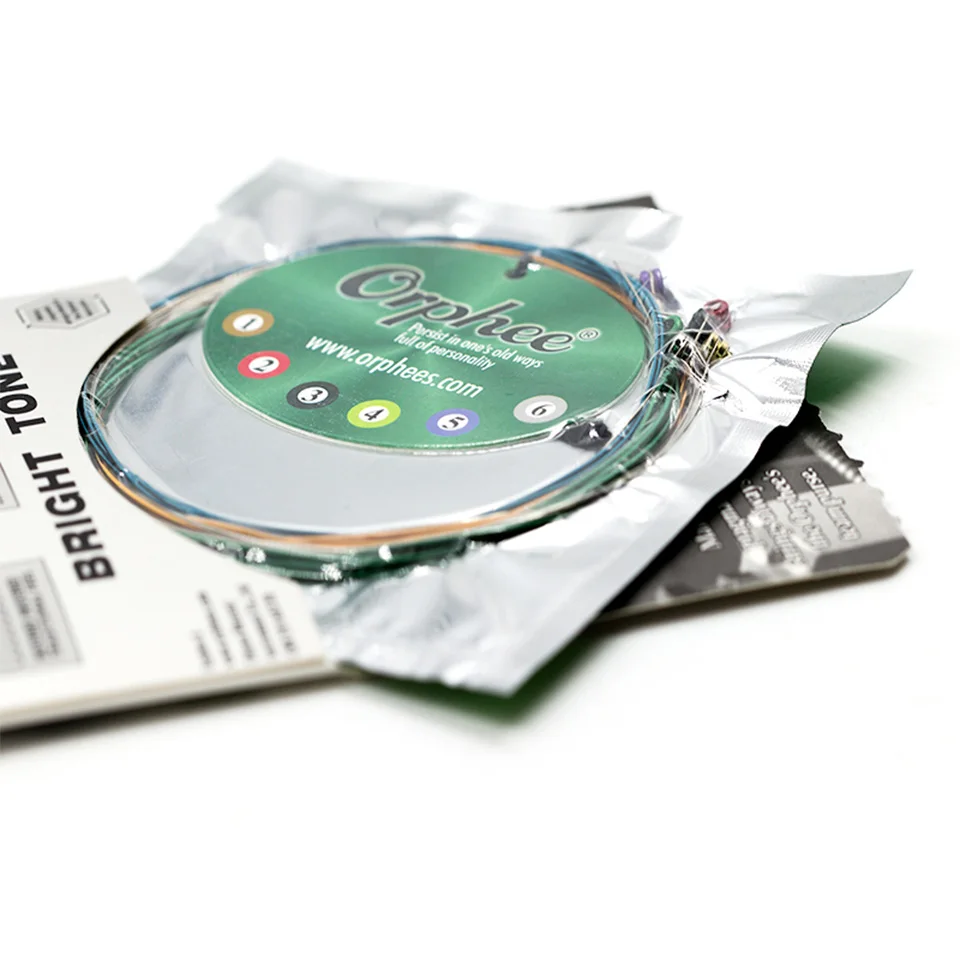 Orphee 1 Set Original Electric Guitar Strings Hexagonal Core+Nickel Alloy Wound Great Bright Colorful | Спорт и развлечения
