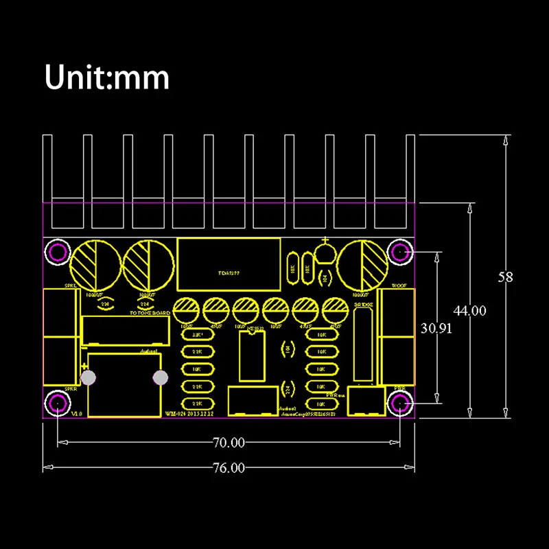Усилитель мощности TDA7377 2 1 комплект DIY 3 канальная звуковая плата усилителя 12 18 в