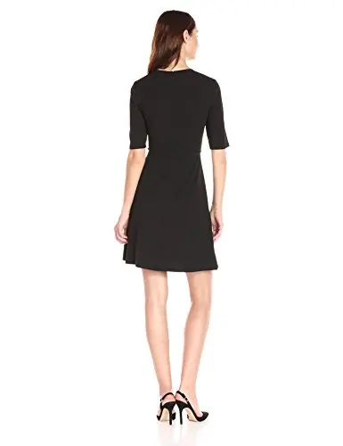 Женское Короткое платье трапеция с V образным вырезом облегающее запахом и