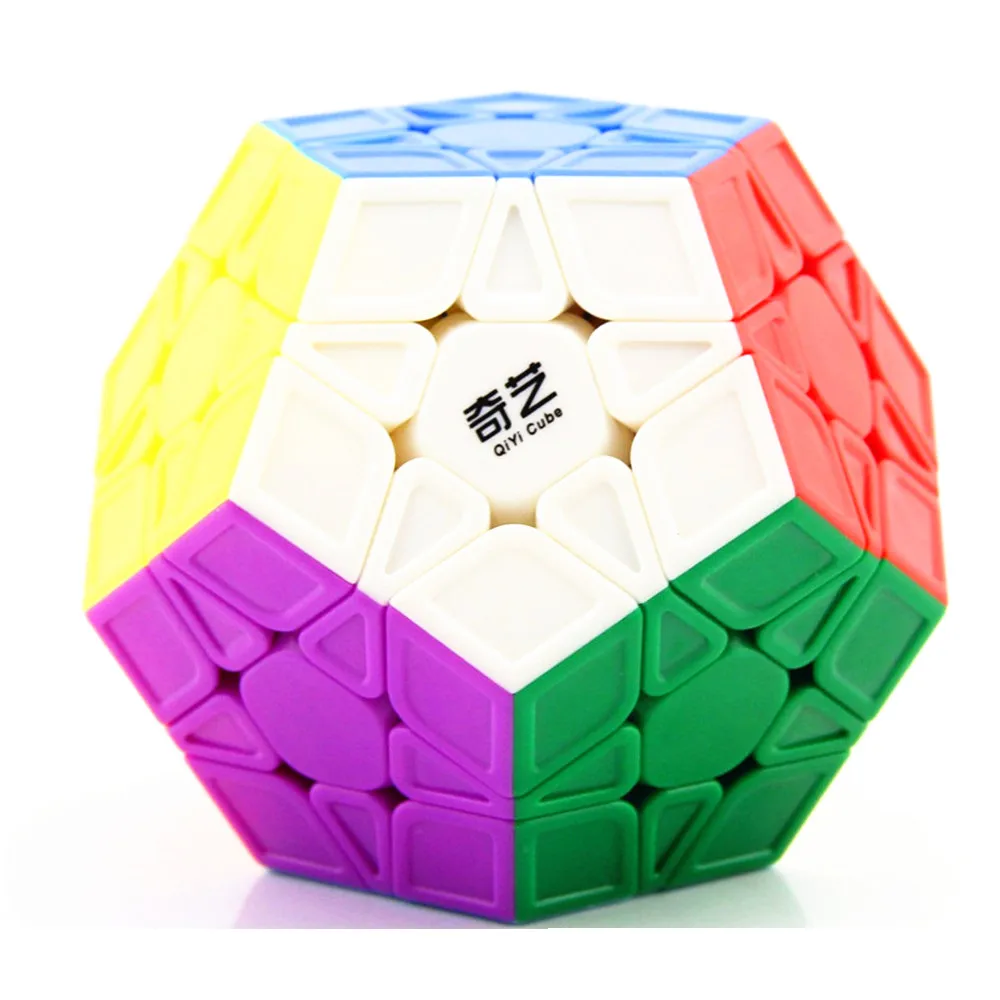 Фото QIYI QiHeng QiHengS megaminxed Megaminx головоломка Магическая Скорость Куб 3x3 безопасный АБС