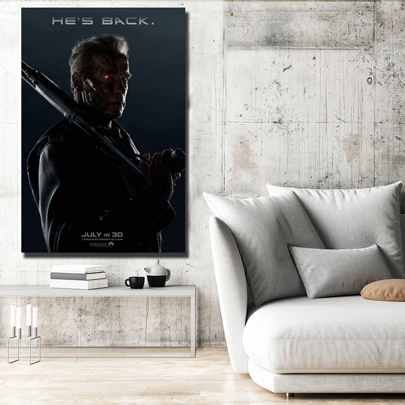 Терминатор Genisys кино HD холст картины современное искусство стены картина маслом
