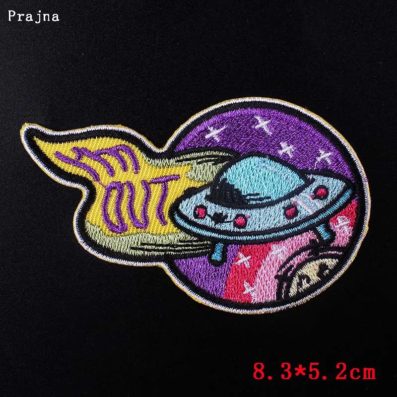 3862 Prajna Летающая Собака ткань аппликация Железный Ван Гог космический патч для тканевых стикеров НЛО Радужная звезда нашивки Cosas Para Perros H - Цвет: 3862