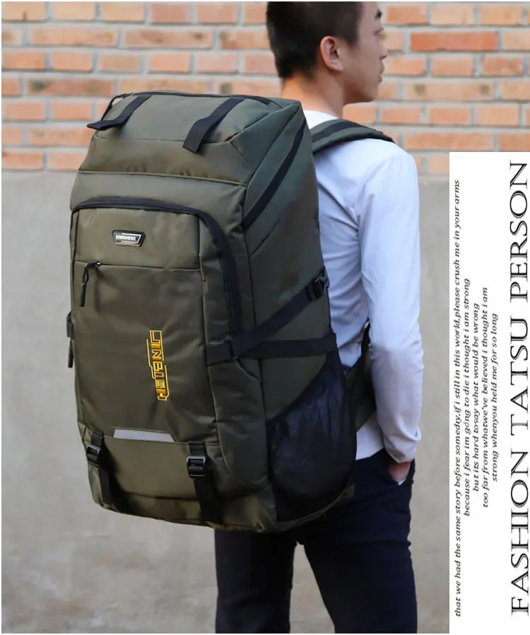 Super Large Capacity Package 80L Men or Women High Quality Luggage Bags Adding Enlarge Widen Capacity Family Big Travel Backpack