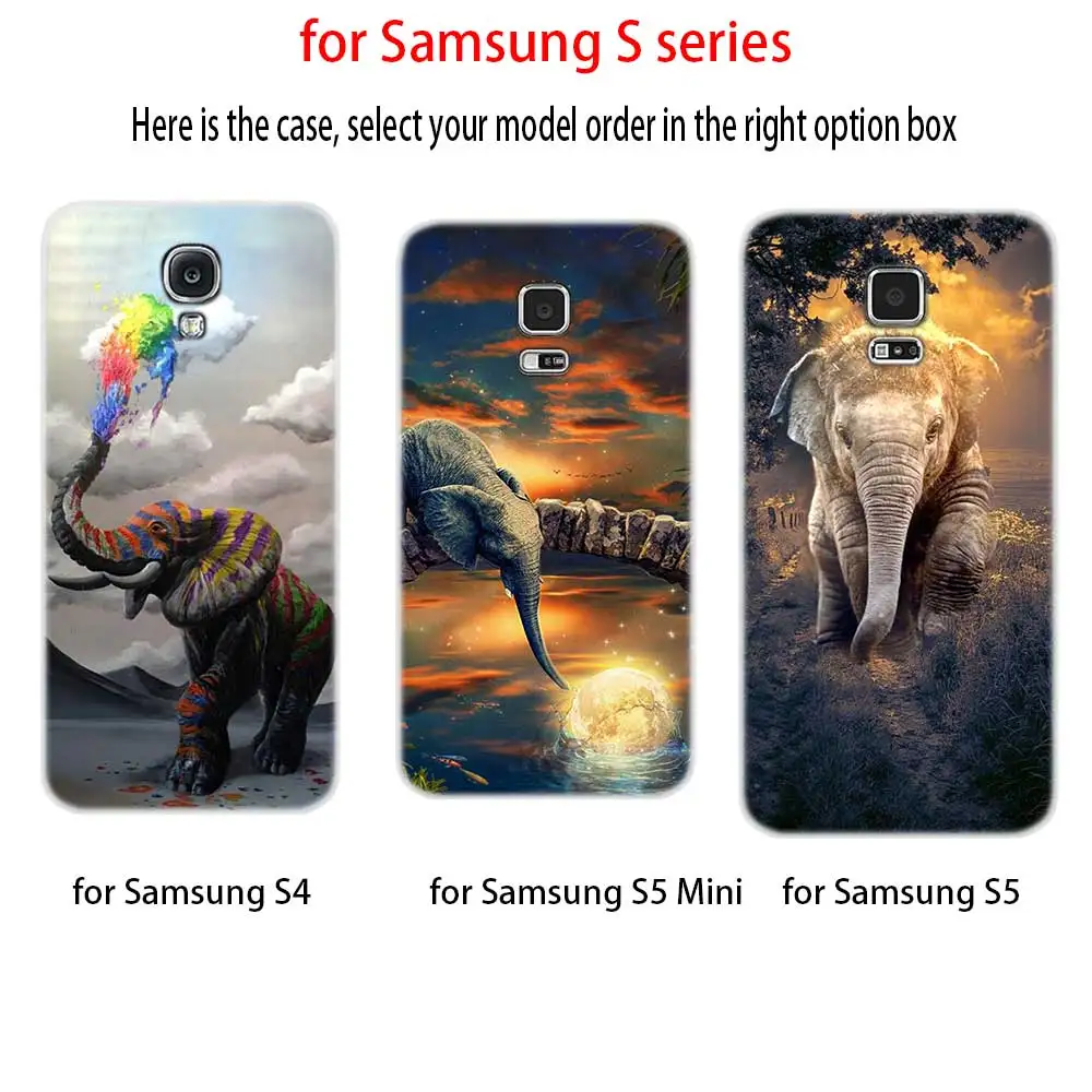 Мягкий силиконовый чехол с принтом слона для Samsung S30 S20 S11 S10 S9 S8 Plus lite 11e 10e Uitra