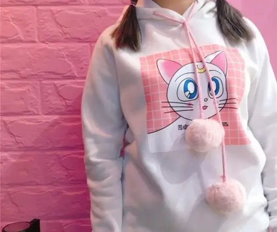 Эксклюзивные толстовки с капюшоном и ушками Сейлор Мун|ear sweatshirt|hood earssweatshirt sweatshirt |