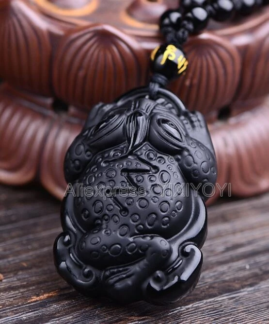 Прямая поставка Красивая Ручная работа натуральный черный обсидиан резной