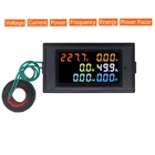 Цифровой вольтметр, амперметр, 110 В переменного тока, 220 В, 180 А, HD, цветной экран, градусов, безупречный светодиодный вольт переменного тока, ватт, измеритель сопротивления энергии